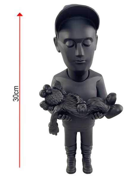 Фигурка Kaws Серия Авторы Данил ЯД (BFF Черный) 30 см