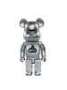 Bearbrick x XLarge x Hajime Sorayama Серебро 200% (17 см)