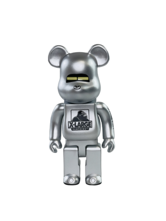 Bearbrick x XLarge x Hajime Sorayama Серебро 200% (17 см)