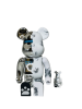 Bearbrick Daniel Arsham & Hajime Sorayama 400% + 100% (28см+7см)