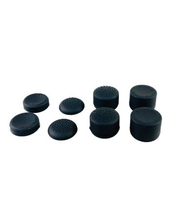 Накладки на стики универсальные для джойстика Playstation / Xbox комплект 8шт черные (PS3/PS4/PS5/Xbox360)