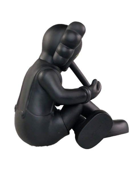 Фигурка KAWS Companion Small Lie Black (Черный) - 20 см Фигурка KAWS Companion Small Lie Black (Черный) - 20 см