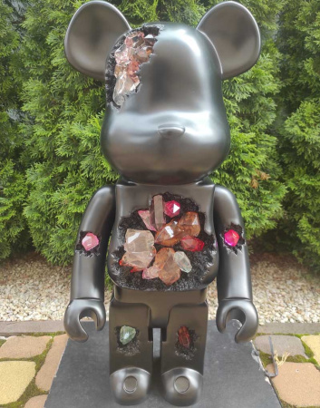 Фігурка Bearbrick — Daniel Arsham (Чорний з кристалами) 1000% (70 см)