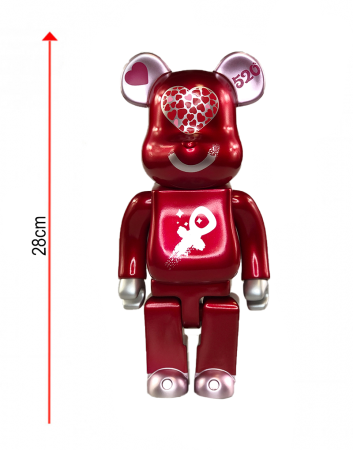 Bearbrick 520 Loving Bear Red 400% 28 см