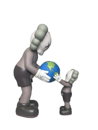 KAWS THE PROMISE Вінілова фігурка Коричнева (34см)