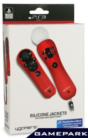 Комплект чехлов для PS Move (Silicone Jackets) Красный (PS3)