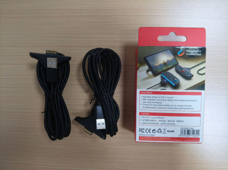 Магнітний кабель зарядки 2-в-1 для контролерів Nintendo Switch 2, 3 м (IPEGA PG-SW2119A)