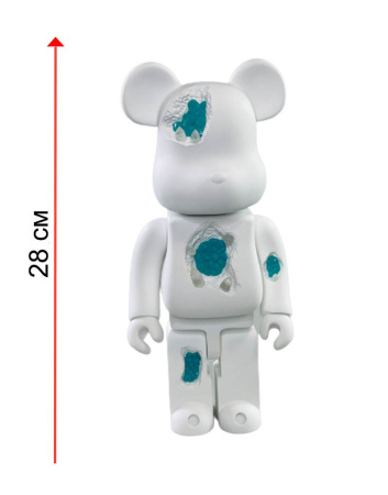 Bearbrick Art OverTurn Blue Crystal (Голубой Кристалл) 400% (28см)