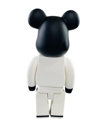 Bearbrick Nike Lunar AIR force (AF1) Черная голова 400% (28 см)