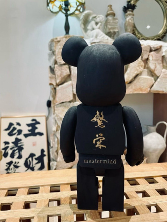 BEARBRICK × Karimoku × mastermind JAPAN 400% Black