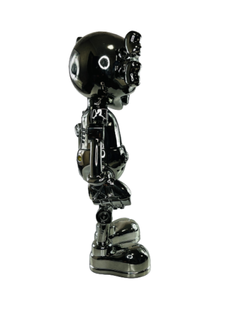 Фигурка KAWS Hajime Sorayama No Future Companion Black Chrome (53см)