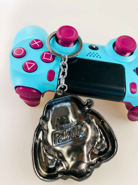 Ігровий брелок Fallout Power Armor (Силова броня) металевий