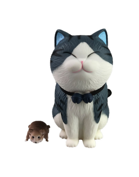 Фигурка Котик с Мышкой 12 см N6