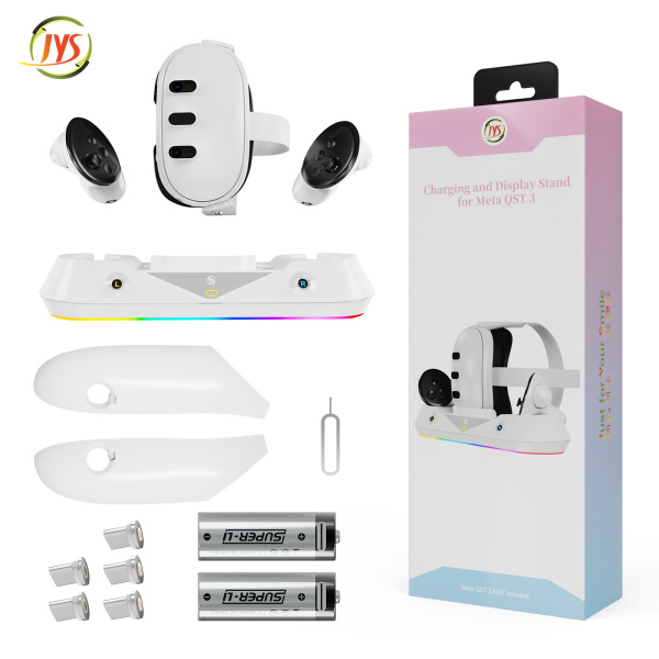 Окуляри Meta quest3 VR обслуговують магнітну зарядну базу з набором акумуляторів. Аксесуар для зарядки підставки VR MQ001