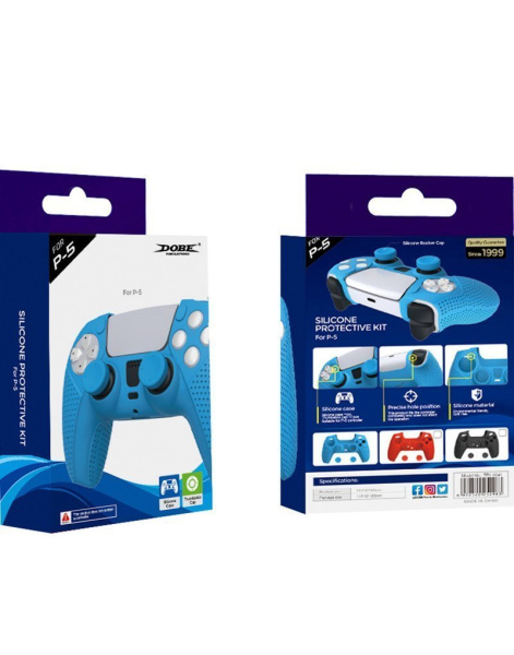Силиконовый чехол + накладки на стики для DualSense PS5 TP5-0559