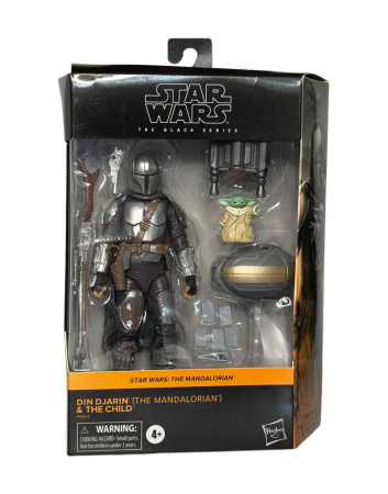 Фігурка Star Wars Black Series — Мандалорець (Din Djarin) і Ґрогу — 16 см 