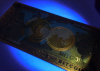 Позолочена сувенірна банкнота 1 Bitcoin 155*76mm