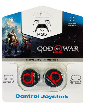 Накладки на стики для джойстика Playstation 4 / 5 God of War PS4/PS5 (Высокие)