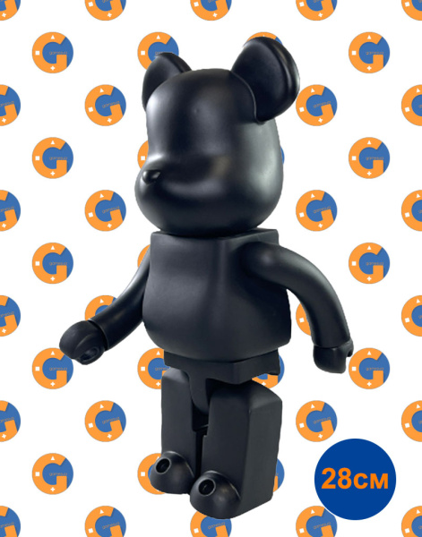 Bearbrick Чорний Матовий (28см)