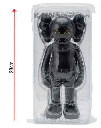 KAWS Companion Open Edition виниловая фигурка (черная) 28 см