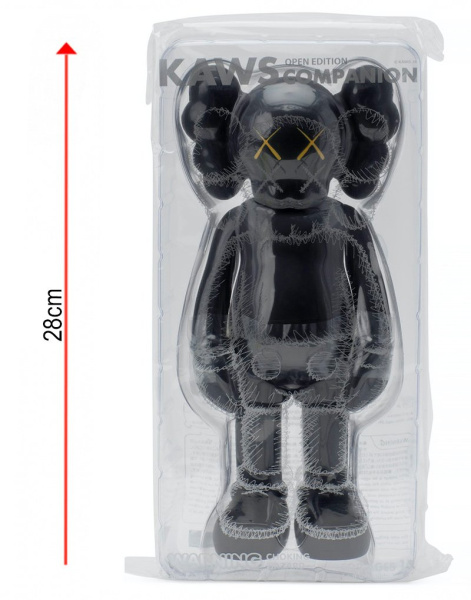 KAWS Companion Open Edition виниловая фигурка (черная) 28 см KAWS Companion Open Edition виниловая фигурка (черная) 28 см
