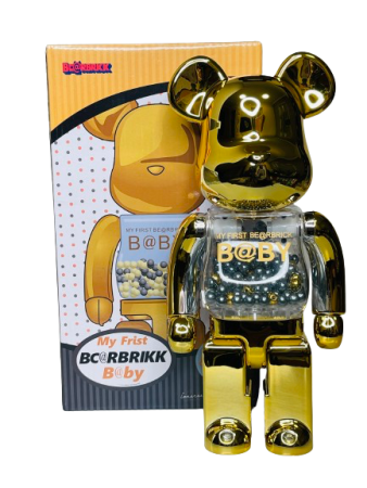 Bearbrick My First Baby Gold_Silver 400% (28см)