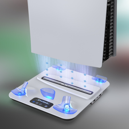 PS5 slim Багатофункціональна охолоджувальна база PSVR2 ручка тримач зарядка + гачок  TP5-3550