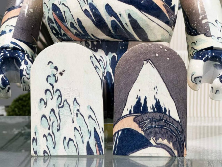 Bearbrick Фігурка Katsushika Hokusai (Kanagawa Okinami Ura) "Велика хвиля в Канагаві" 1000% (70см)
