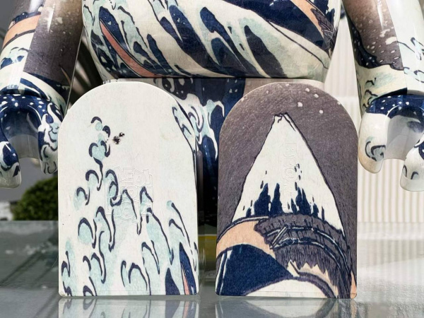 Bearbrick Фігурка Katsushika Hokusai (Kanagawa Okinami Ura) "Велика хвиля в Канагаві" 1000% (70см)