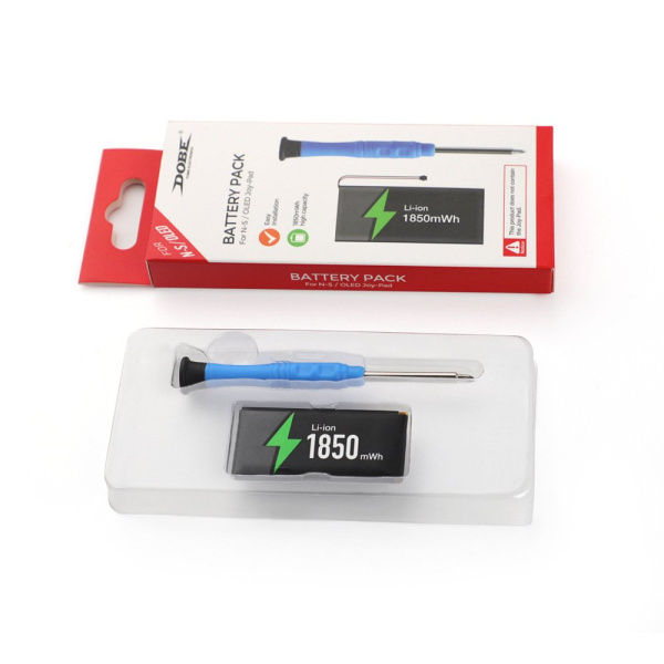 Ліва та права Switch OLED батарею Joy-con акумулятор + викрутка (одна)