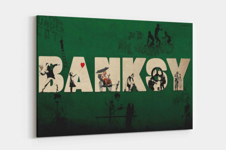 Картина на полотні banksy collection Галерея Бенксі розмір 60 x 90 см