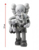 Kaws Clean Slate Виниловая фигурка (Серый) - 37 см