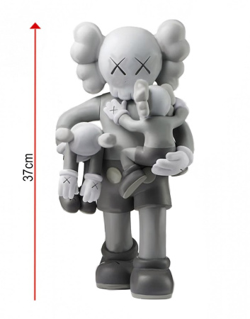 Kaws Clean Slate Виниловая фигурка (Серый) - 37 см
