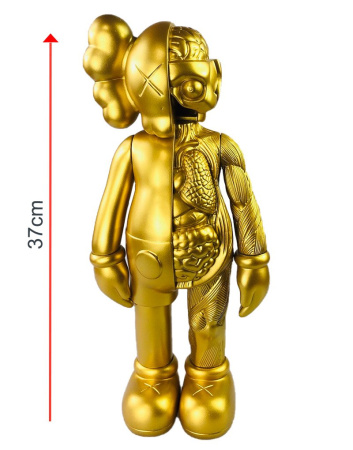 Фигурка KAWS Dissected Companion (золотой) – 37 см