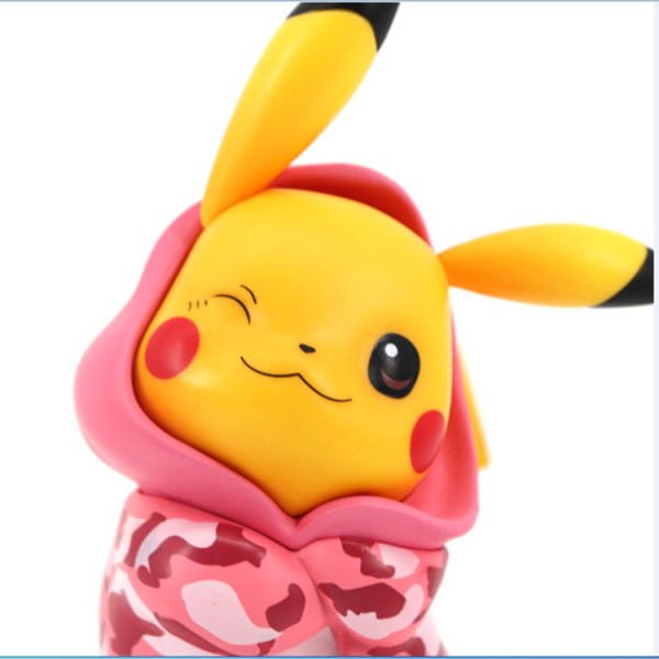 Фігурка Пікачу у спортивному костюмі рожевому - хакі (17 см)