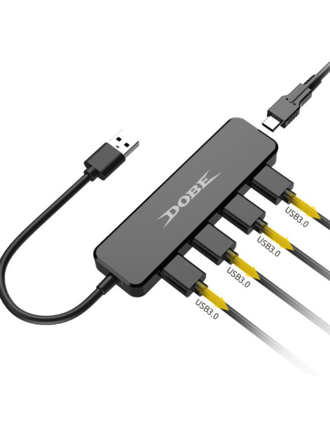 PS4 PS5 USB 3.0 HUB Високошвидкісний спліттер Switch/ONE/360USB-HUB 4 USB+Type-C TY-0805