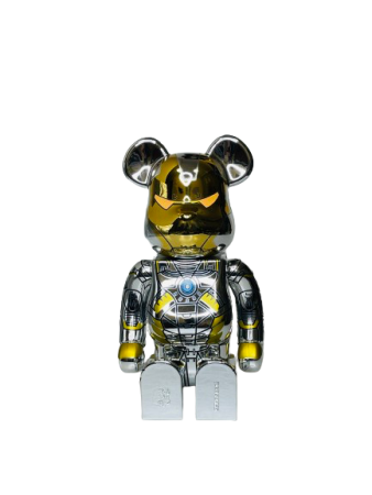 Bearbrick x Sorayama x Marvel Iron Man (Фігурка Залізна людина) 400% (28см)