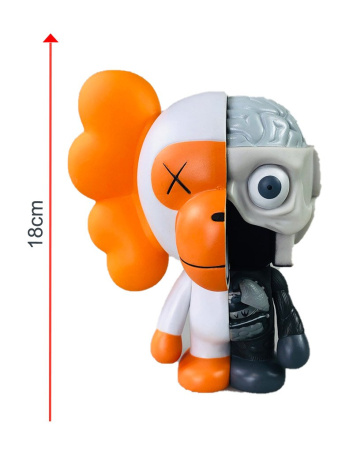 Фигурка KAWS Dissected Milo (белый) - 18 см