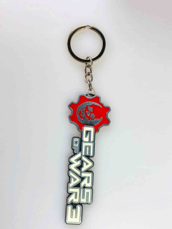 Металевий брелок Gears of War з логотипом COG
