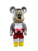 Bearbrick Микки Маус "90 лет" Серебряный 400% (28 см)