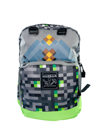 Майнкрафт Рюкзак Кирка Серо-Зеленый
