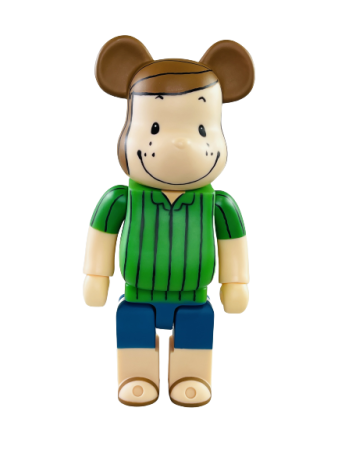 Bearbrick Peanuts Peppermint Patty Зеленый 400% (28 см)