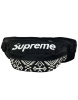 Сумка-бананка Supreme принт (черно-белая)