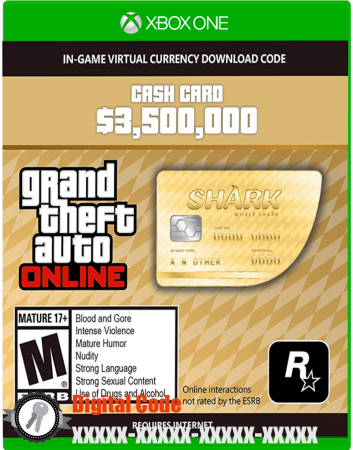 Grand Theft Auto V (GTA 5) Whale Shark Cash Card (Xbox One) Digital Code