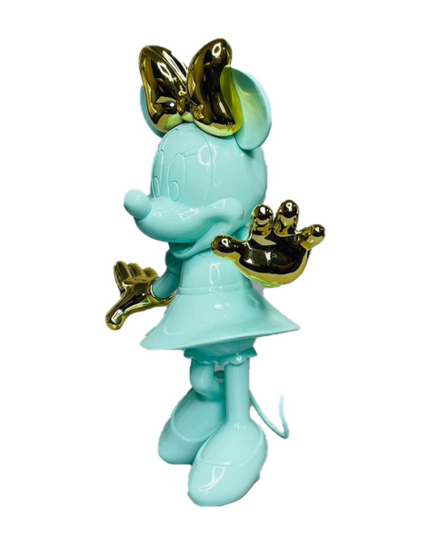 Фигурка Минни Маус Девочка (Пастельно-зеленый/золотой) 32см