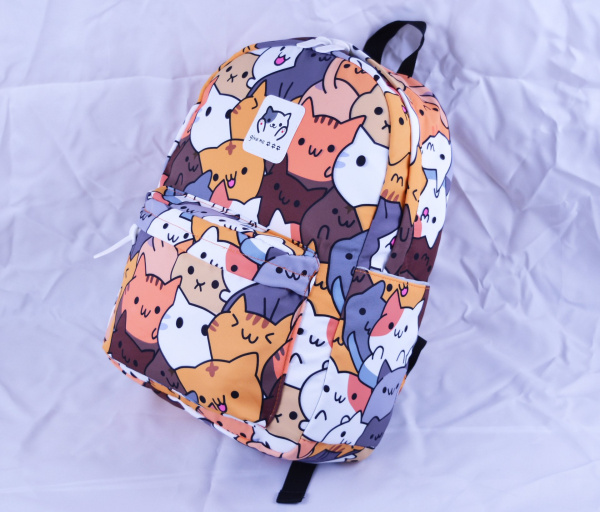 Кошачий двор (принт котики) Рюкзак