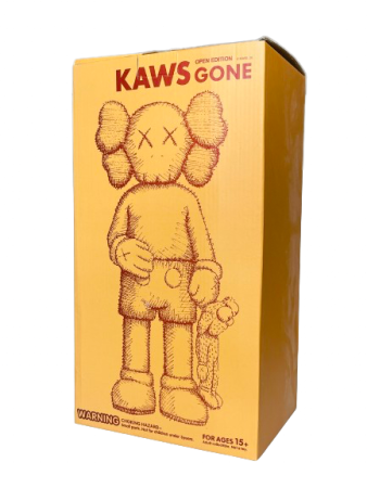 Kaws holding money brown вінілова фігурка (30 см)