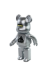 Bearbrick x XLarge x Hajime Sorayama Серебро 200% (17 см)