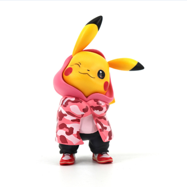 Фігурка Пікачу у спортивному костюмі рожевому - хакі (17 см)