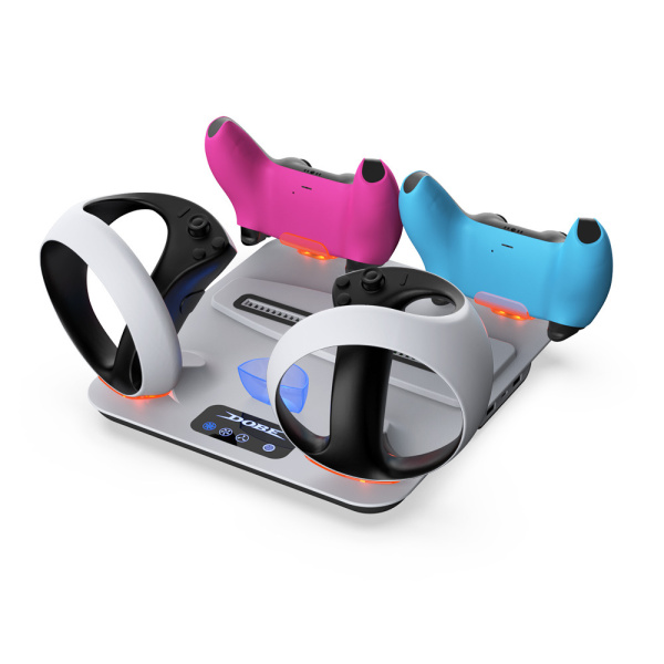 PS5 slim Зарядна база PSVR2 ручка тримач зарядка + гачок  TP5-3550